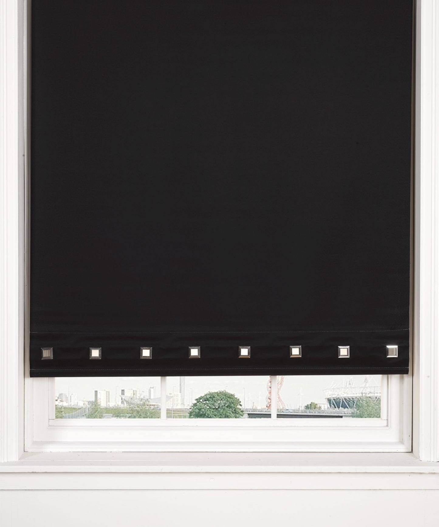 Square Eyelet Roller Blind