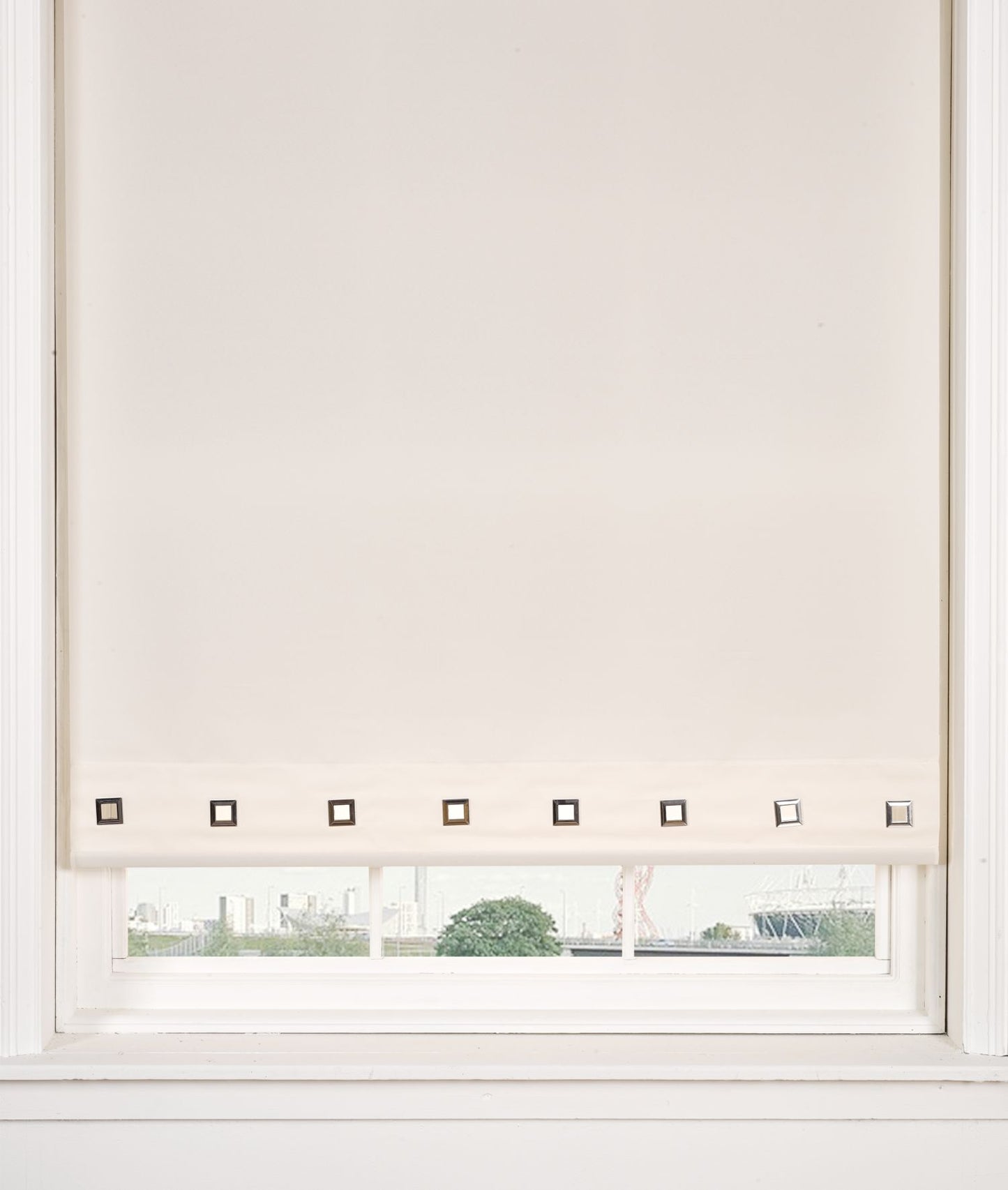 Square Eyelet Roller Blind