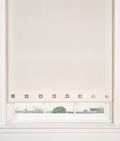 Square Eyelet Roller Blind