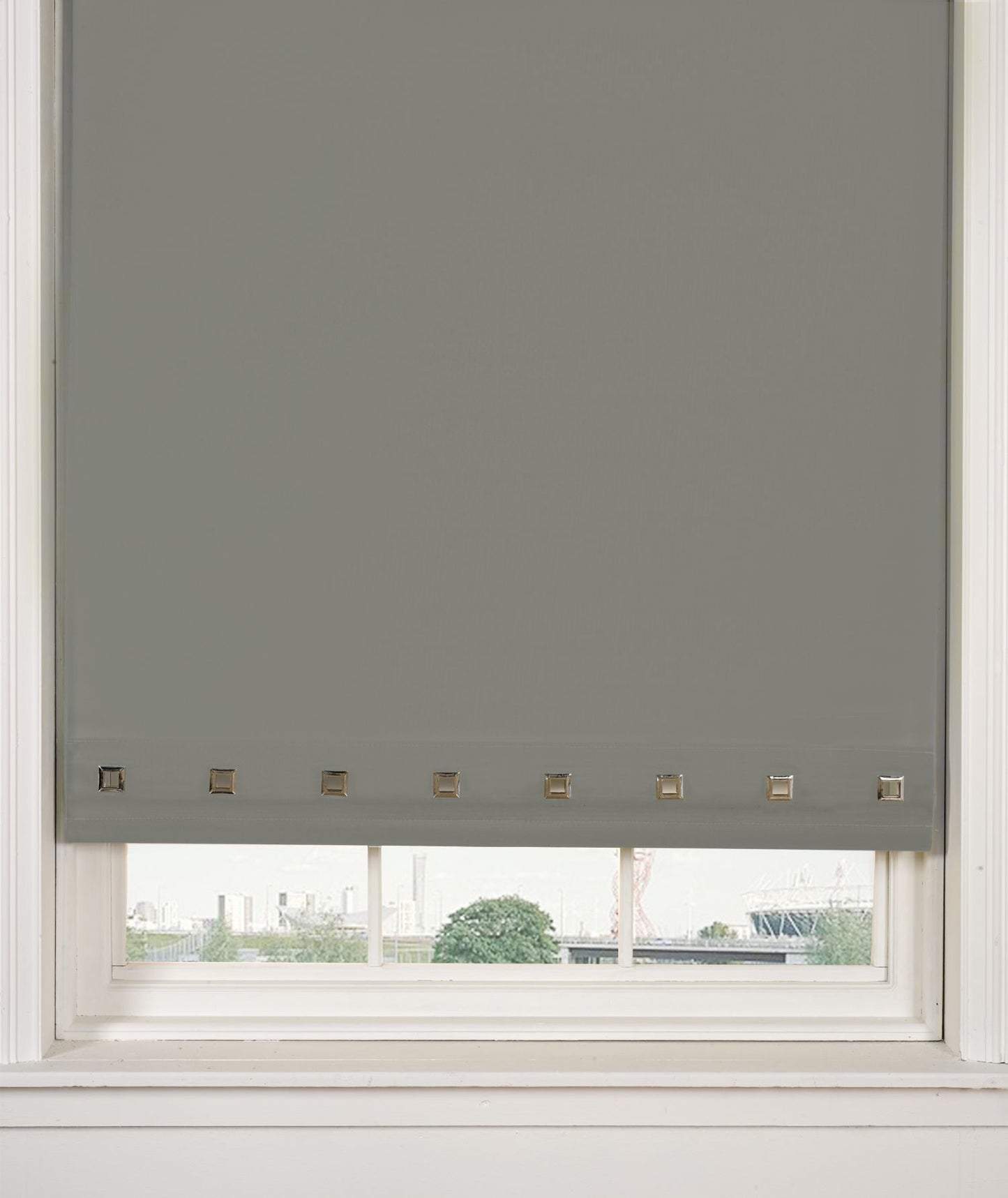 Square Eyelet Roller Blind