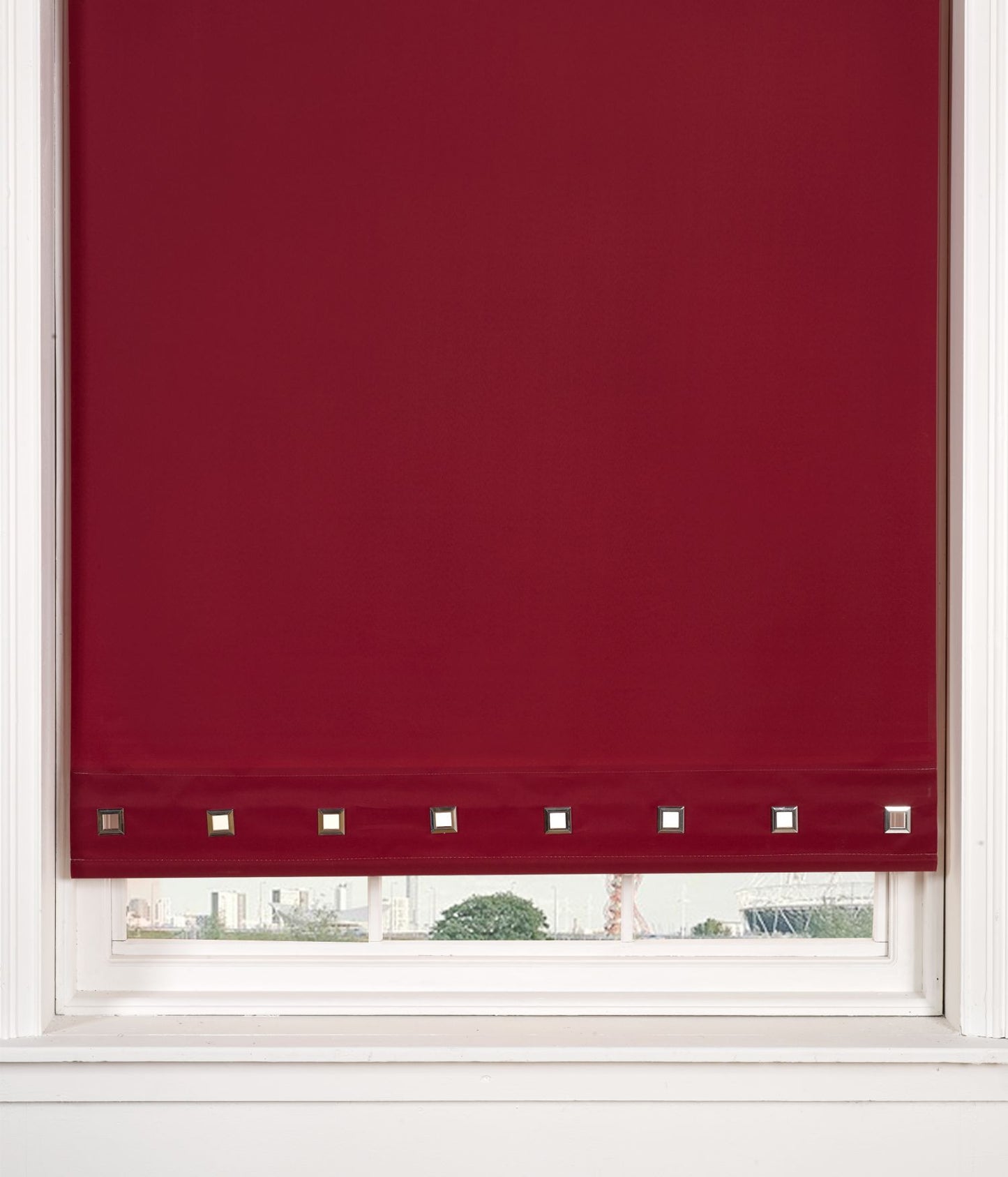 Square Eyelet Roller Blind