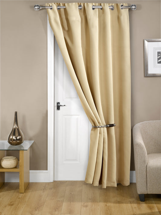 Cali Eyelet - Woven Thermal Blackout Eyelet Door Curtain