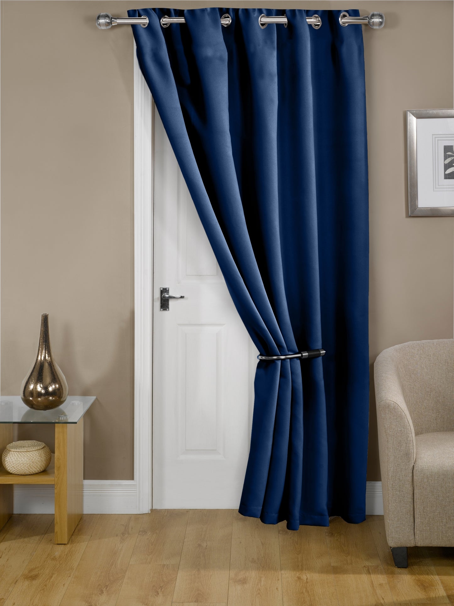 Cali Eyelet - Woven Thermal Blackout Eyelet Door Curtain