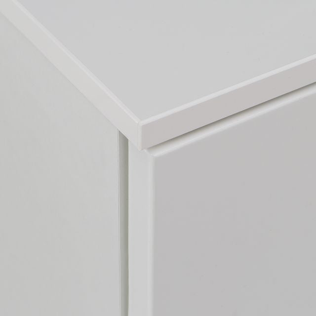 Sienna Chest of 6 Drawers in White/White High Gloss