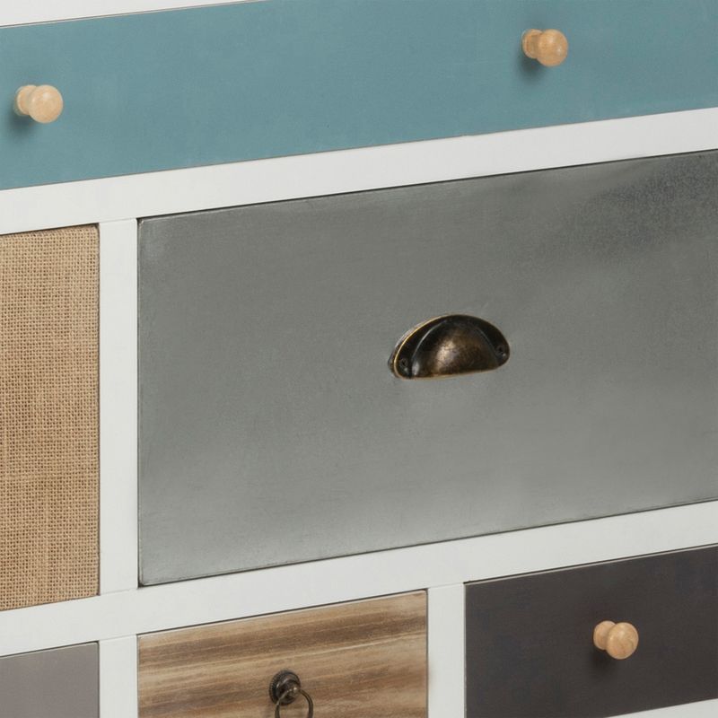 Thais White Shabby Chic Multi Coloured Chest