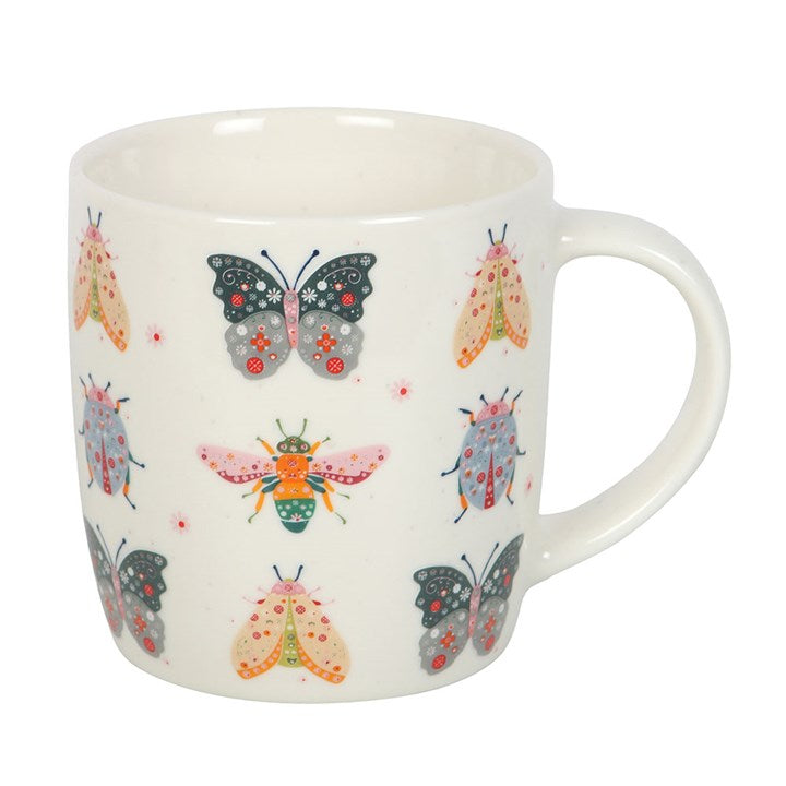 Floral Bug Print Mug