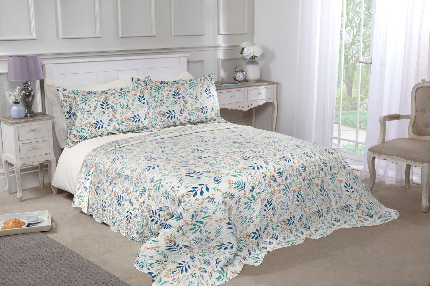 Fernley - Quilted Patchwork Bedspread Set