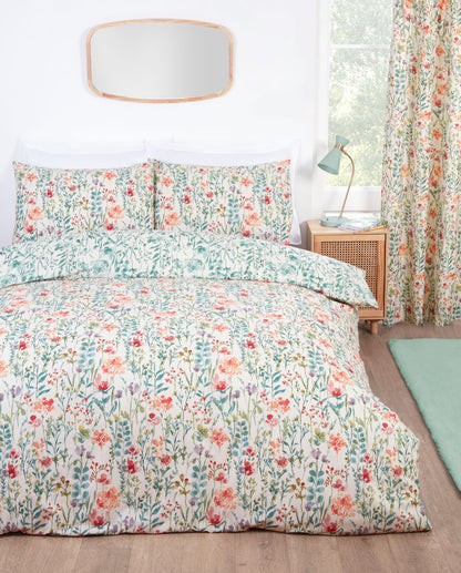 Amaryllis Floral Multi Reversible Duvet Set