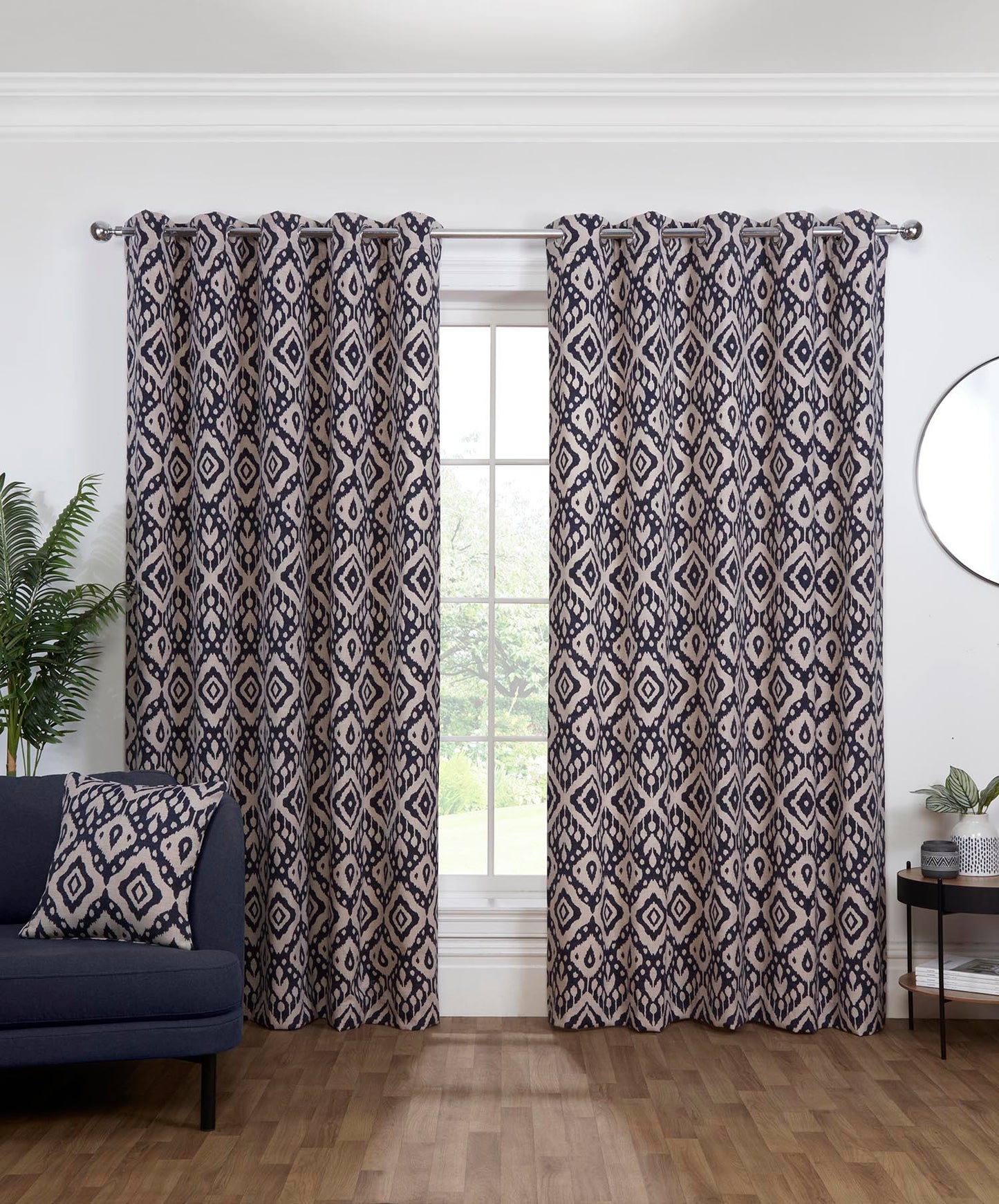 Marrakech Geometric Eyelet Curtains