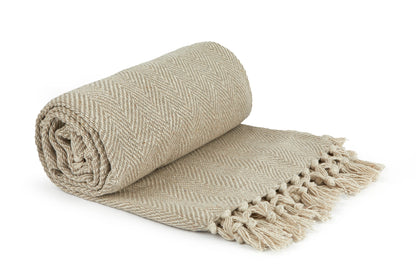 Herringbone - Recycled Cotton Throw