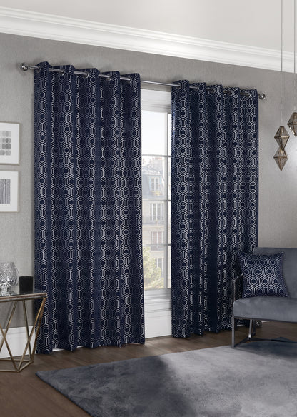 Hartford - Woven Thermal Blackout Eyelet Curtains