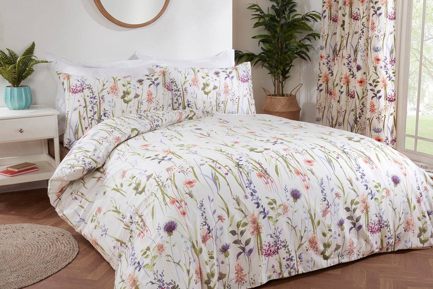 Hampshire Floral Multi Reversible Duvet Set