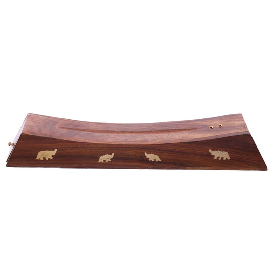 Decorative Sheesham Wood Incense Stick Elephant Box