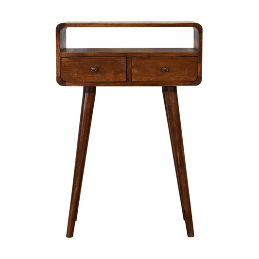 Mini Chestnut Console Tables