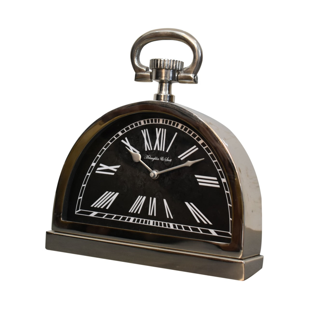 Black and Chrome Tables Clock