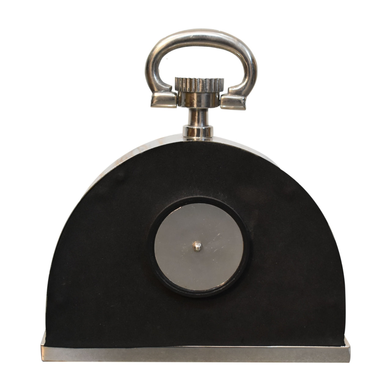 Black and Chrome Tables Clock