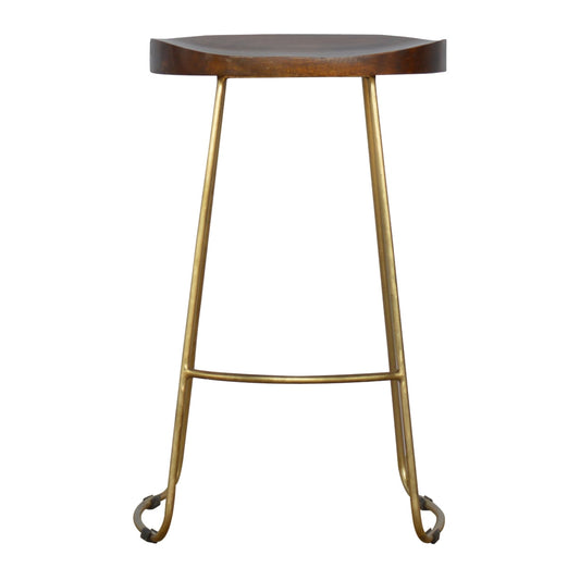 Gold Iron Bar Stool