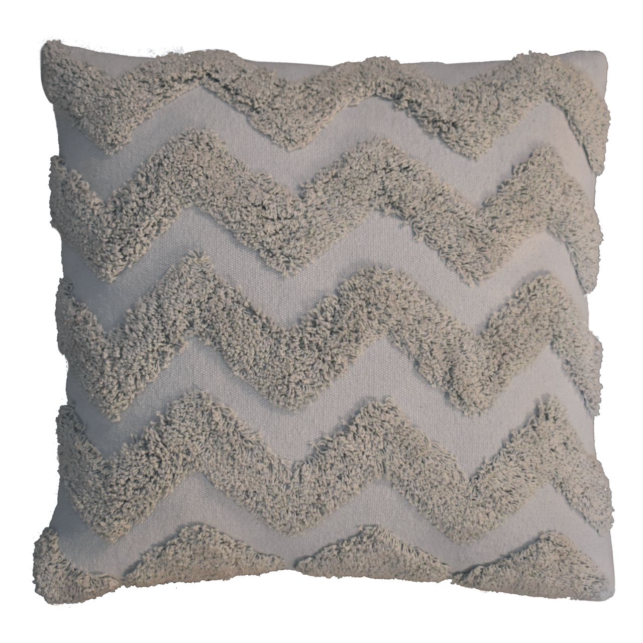 Grey Zig-zag Cushion Set of 2