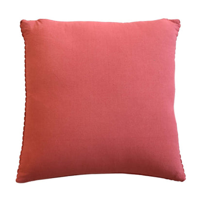 Ribbed Red Cushion Set of 2