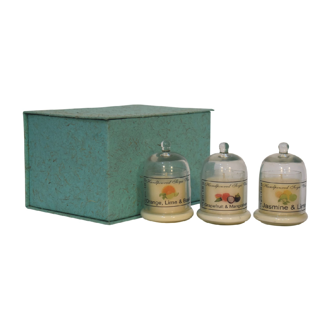 Bell Jar Candle Set of 3 (Fruit)