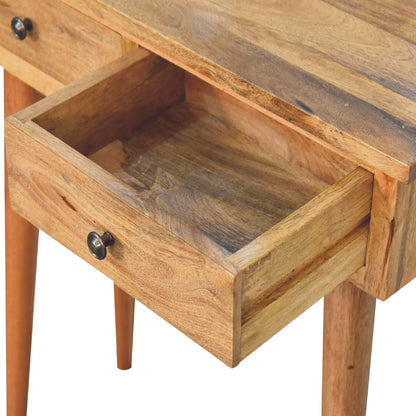 Mini Oak-ish Hallway Console Tables