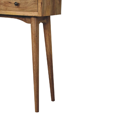 Mini Oak-ish Hallway Console Tables