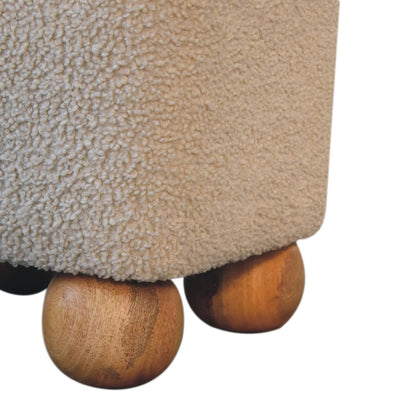 Serenity Footstool with Ball Feet