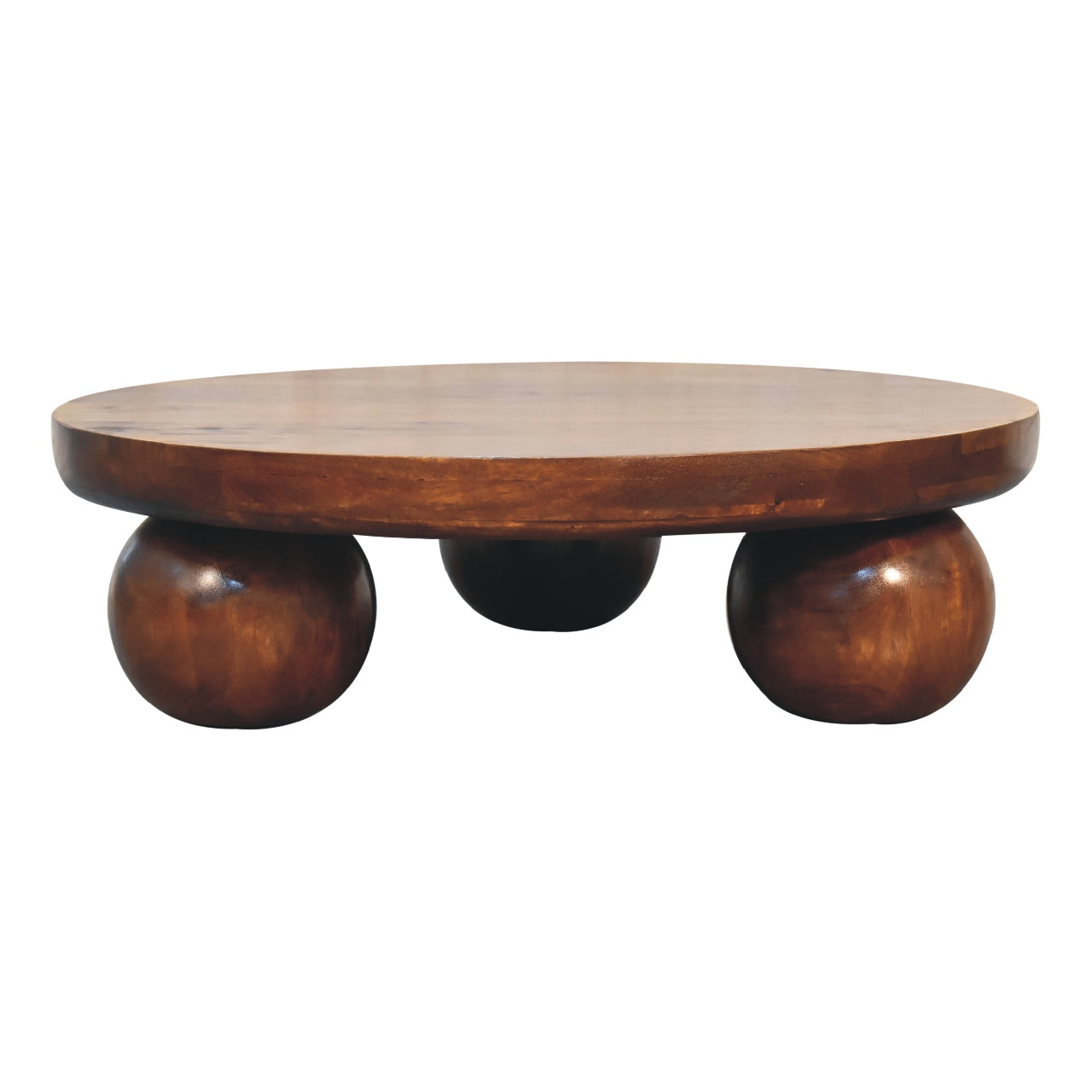 Chestnut Central Ball Tables
