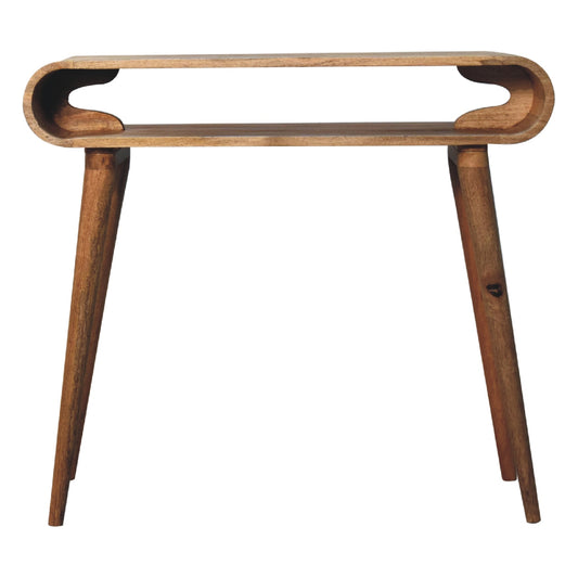 Amaya Oak-ish Nordic Style Console Tables