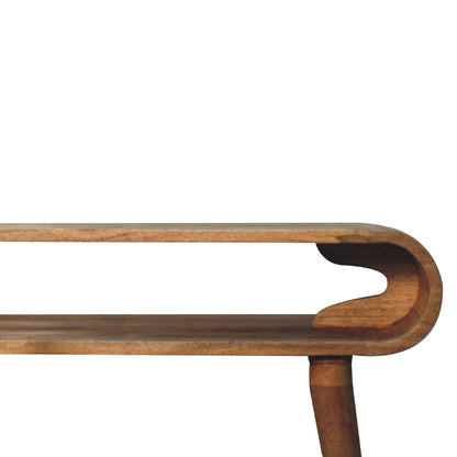 Amaya Oak-ish Nordic Style Console Tables