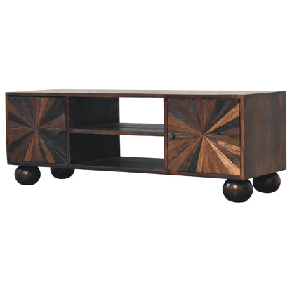 Sunrise Ball Walnut TV Unit