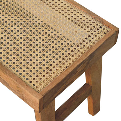 Open Rattan Bench