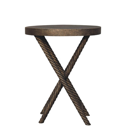 Metallic Rope Side Tables