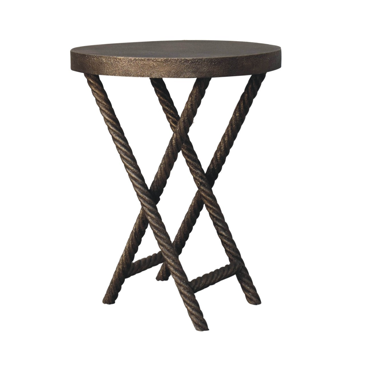 Metallic Rope Side Tables