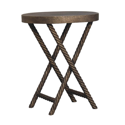 Metallic Rope Side Tables