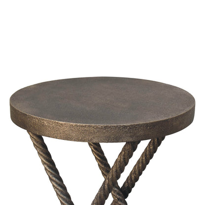 Metallic Rope Side Tables