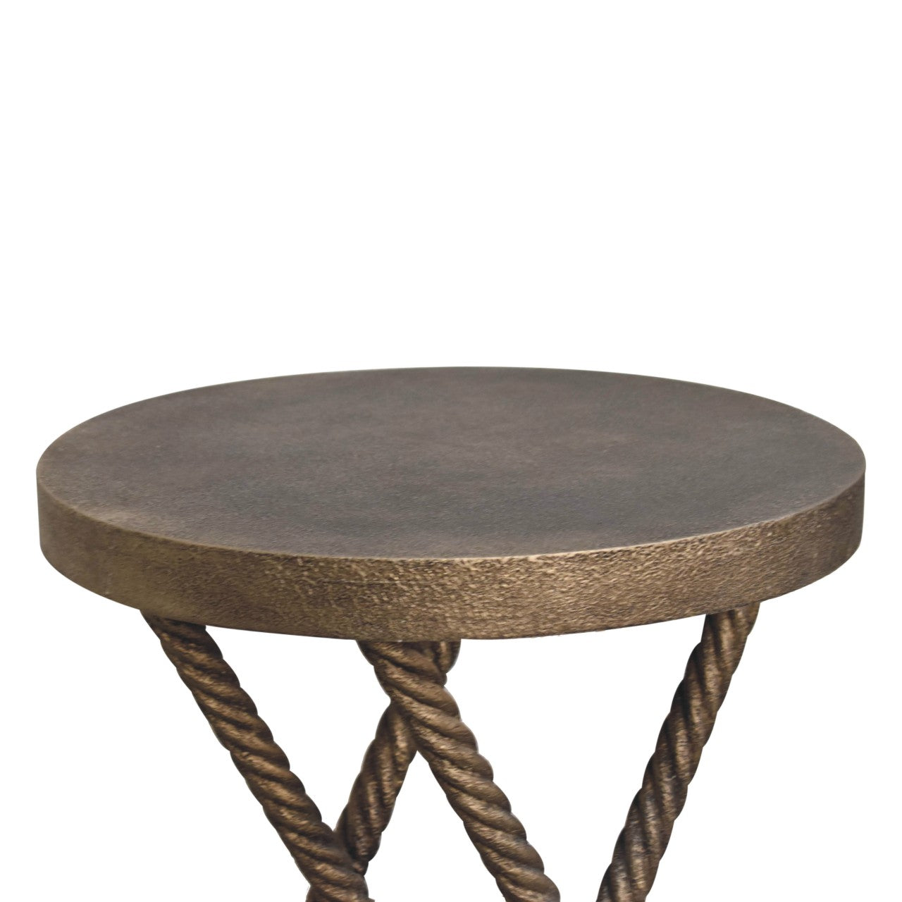 Metallic Rope Side Tables