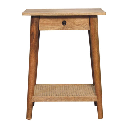 Woven Solid Wood End Tables