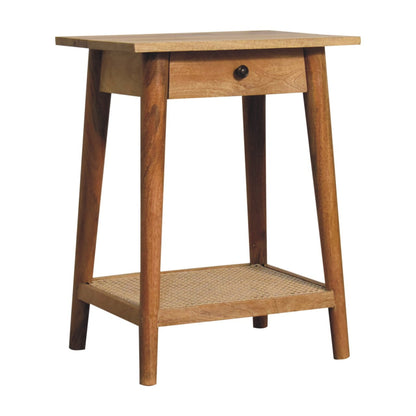 Woven Solid Wood End Tables