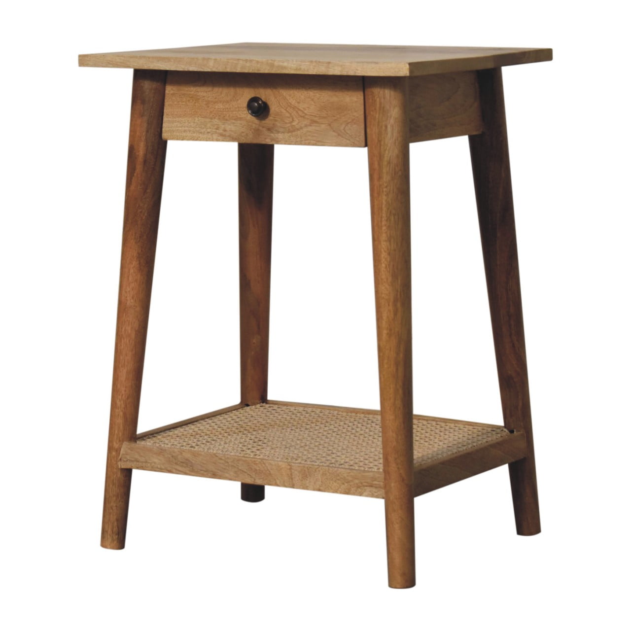 Woven Solid Wood End Tables