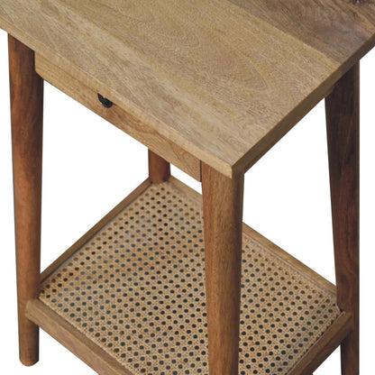 Woven Solid Wood End Tables