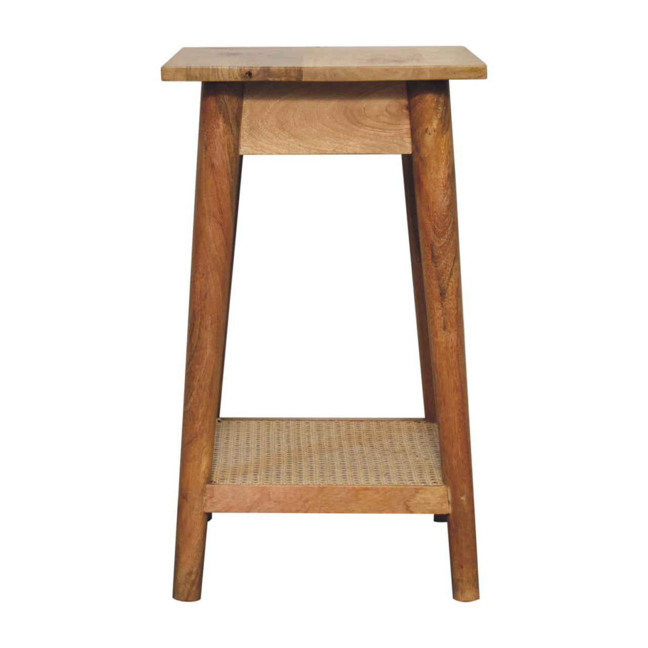 Woven Solid Wood End Tables