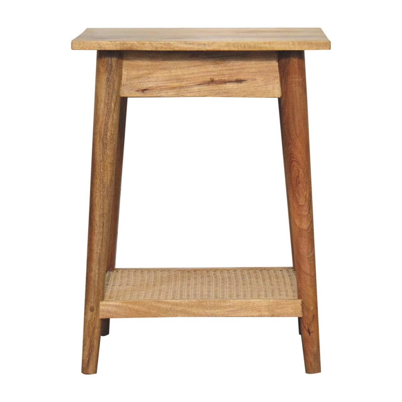 Woven Solid Wood End Tables