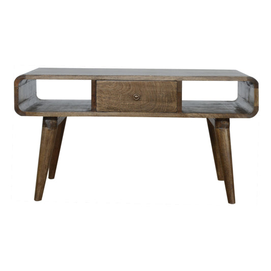 Curved Grey Washed Coffee Tables