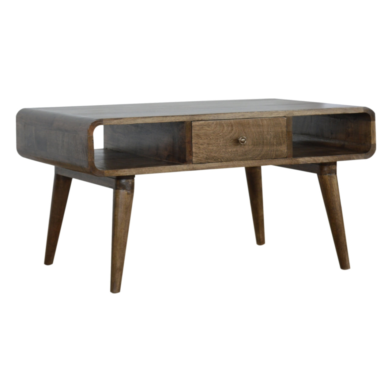 Curved Grey Washed Coffee Tables