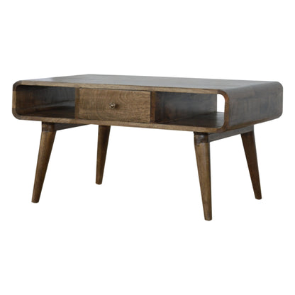 Curved Grey Washed Coffee Tables