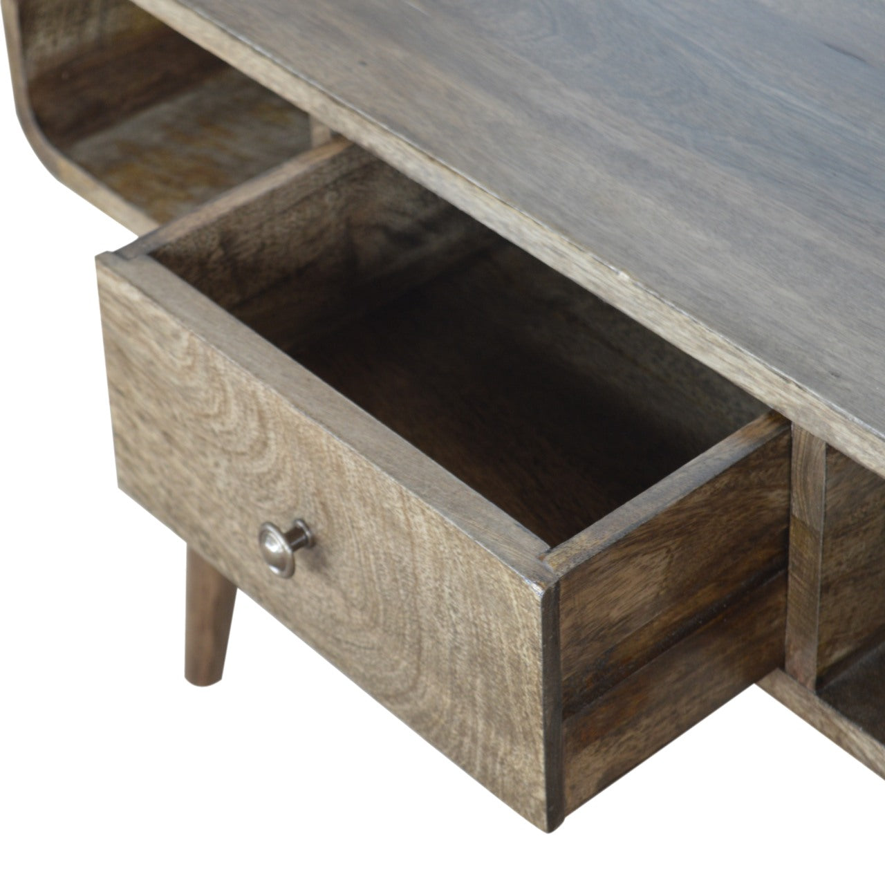 Curved Grey Washed Coffee Tables