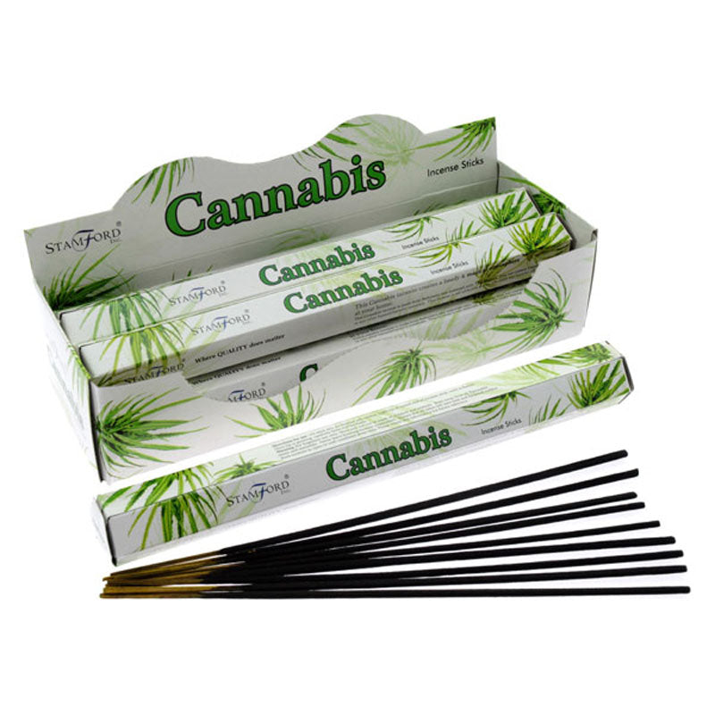 Stamford Hex Incense Sticks - Cannabis