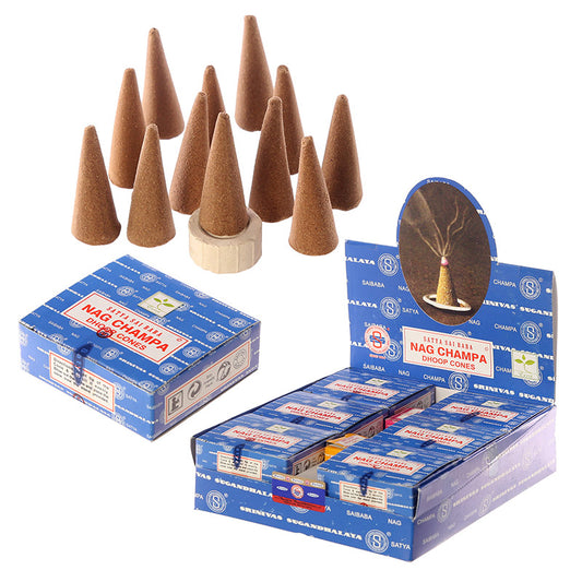 Sai Baba Dhoop Incense Cones - Nag Champa