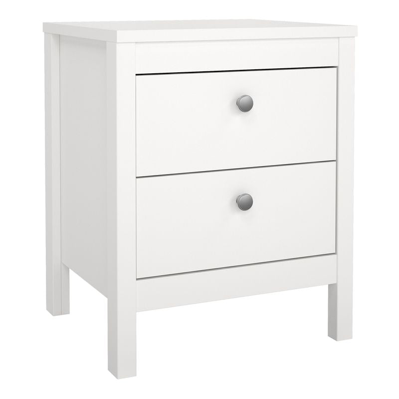 Madrid Package - Bedside Table 2 Drawers + Chest 5 Drawers + Wardrobe